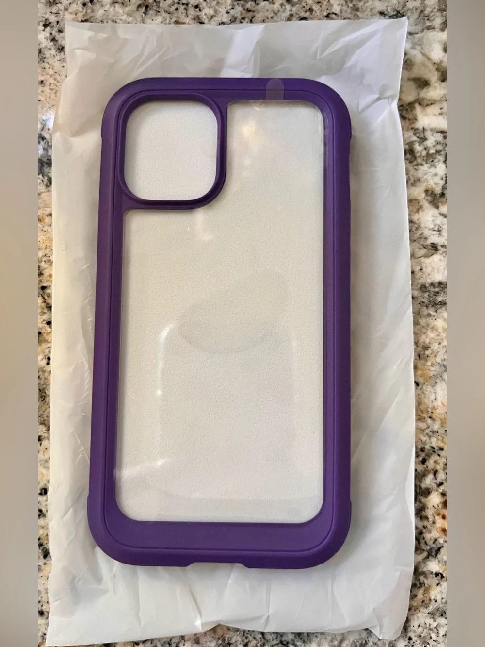 Full-Body Purple iPhone 12 Mini Protective Case with Built-In Screen
